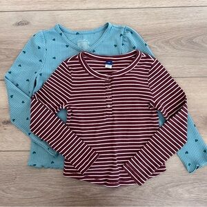 Bundle of girls size 8 long sleeve tops